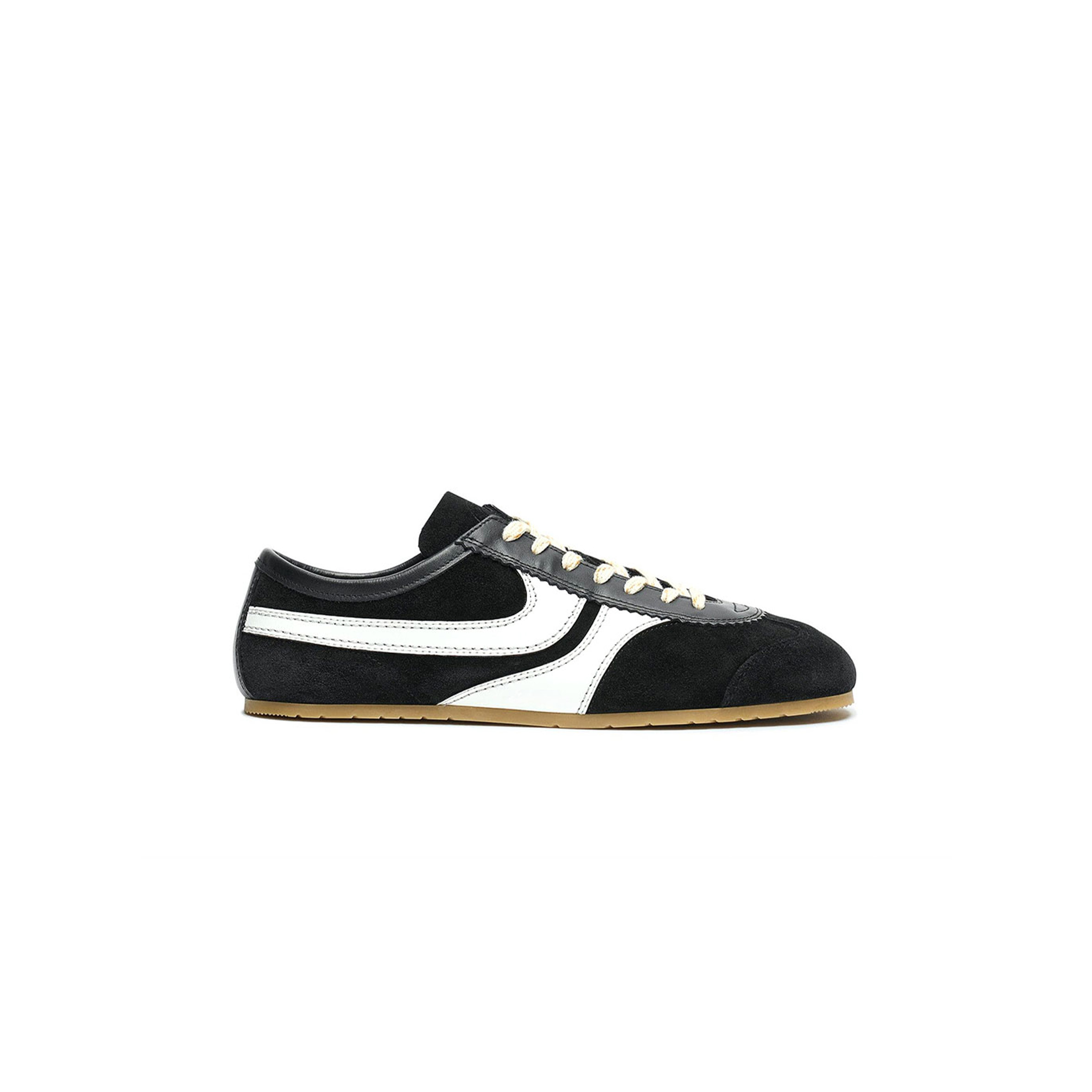dr1e3 van n0t*n leather M*rathon sneaker in black 251-011701